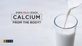 Does milk leach calcium from the body?